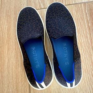 Rothys sneaker dark leopard print